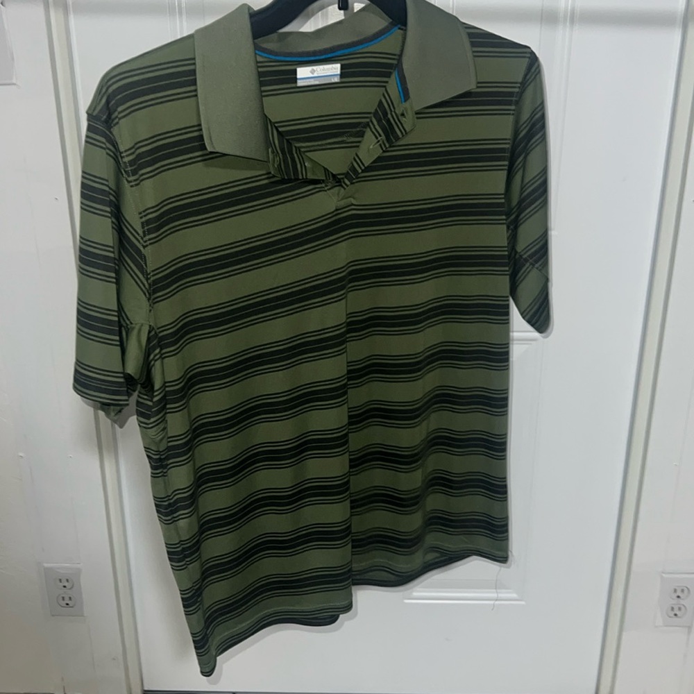Columbia Polo Shirt SZ L EUC
